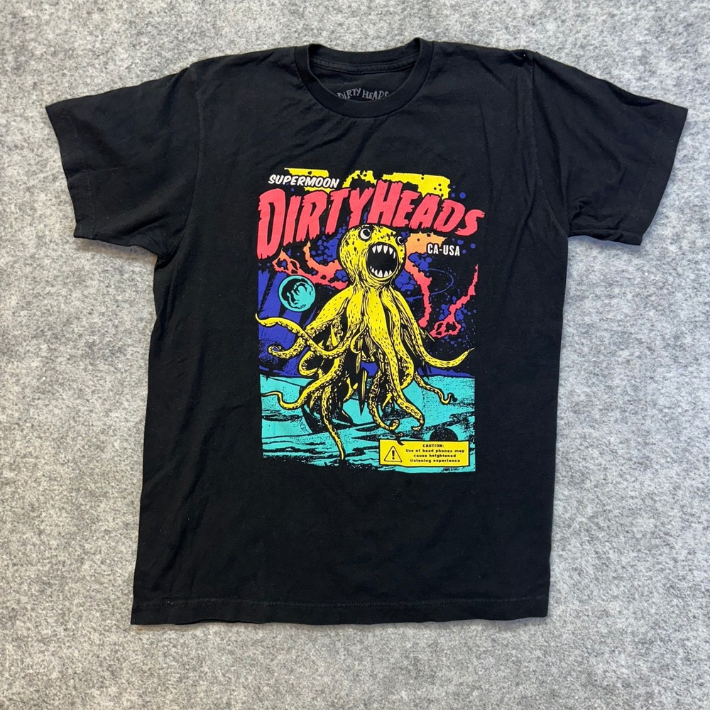 Dirty Heads Supermoon Summer Tour 2019 T-Shirt Mens Medium Black Band Tee